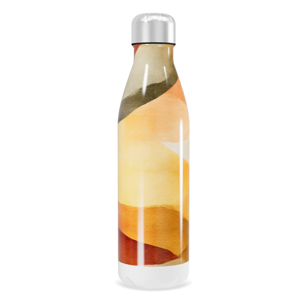 Garrafa Inox - Estampa Abstrata Colorida