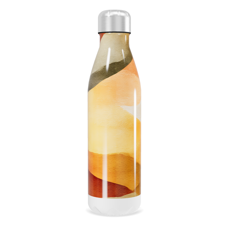 Garrafa Inox - Estampa Abstrata Colorida