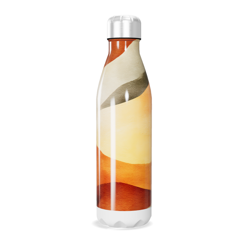 Garrafa Inox - Estampa Abstrata Colorida