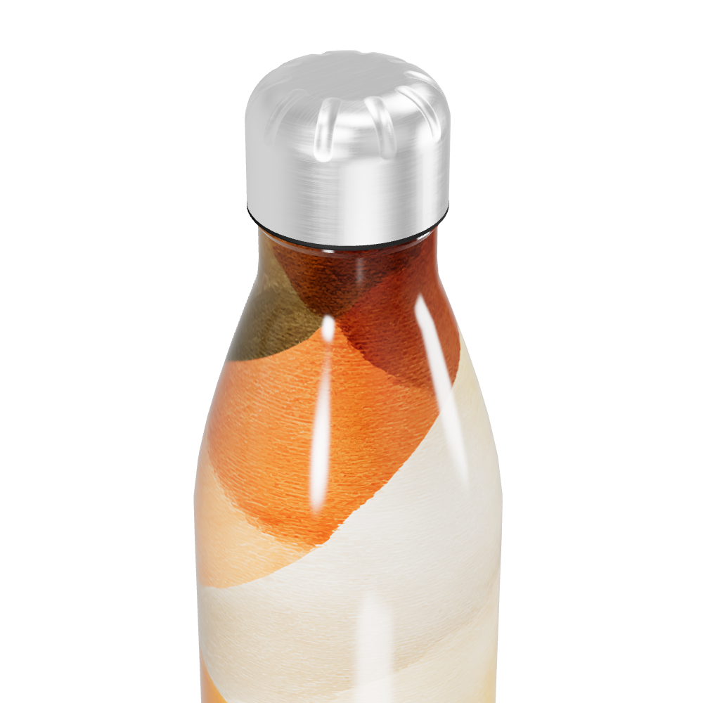 Garrafa Inox - Estampa Abstrata Colorida