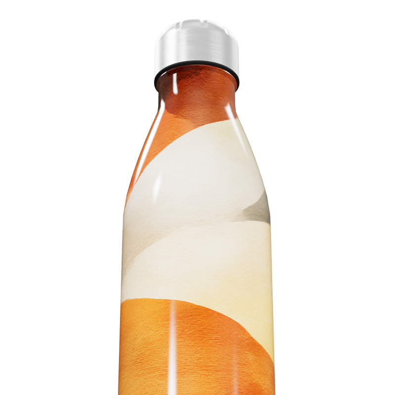 Garrafa Inox - Estampa Abstrata Colorida