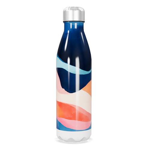 Garrafa Inox - Estampa Colorida Abstrata