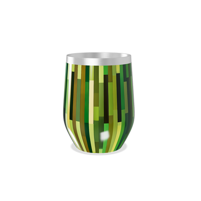 Copo Térmico Slim - Verde Listrado Inox