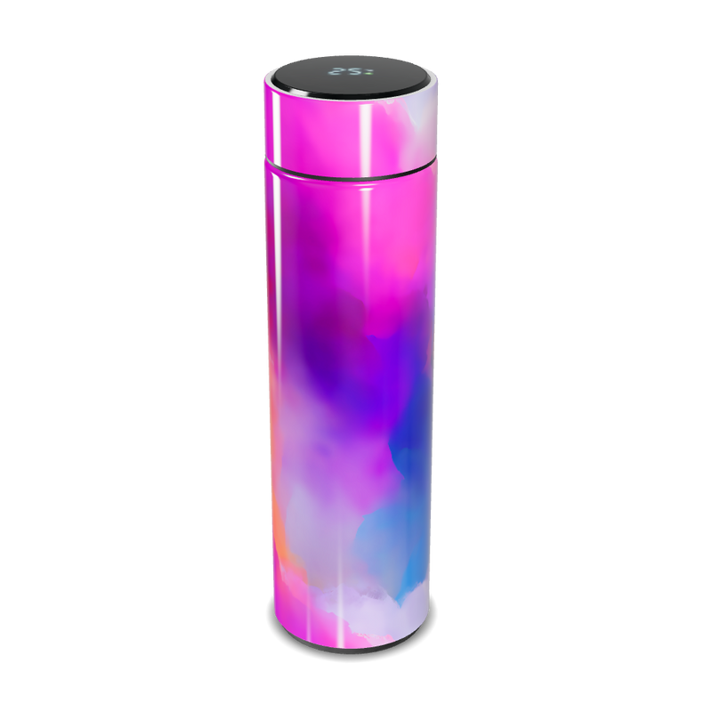 Garrafa Térmica Touch - Rosa com Display LED