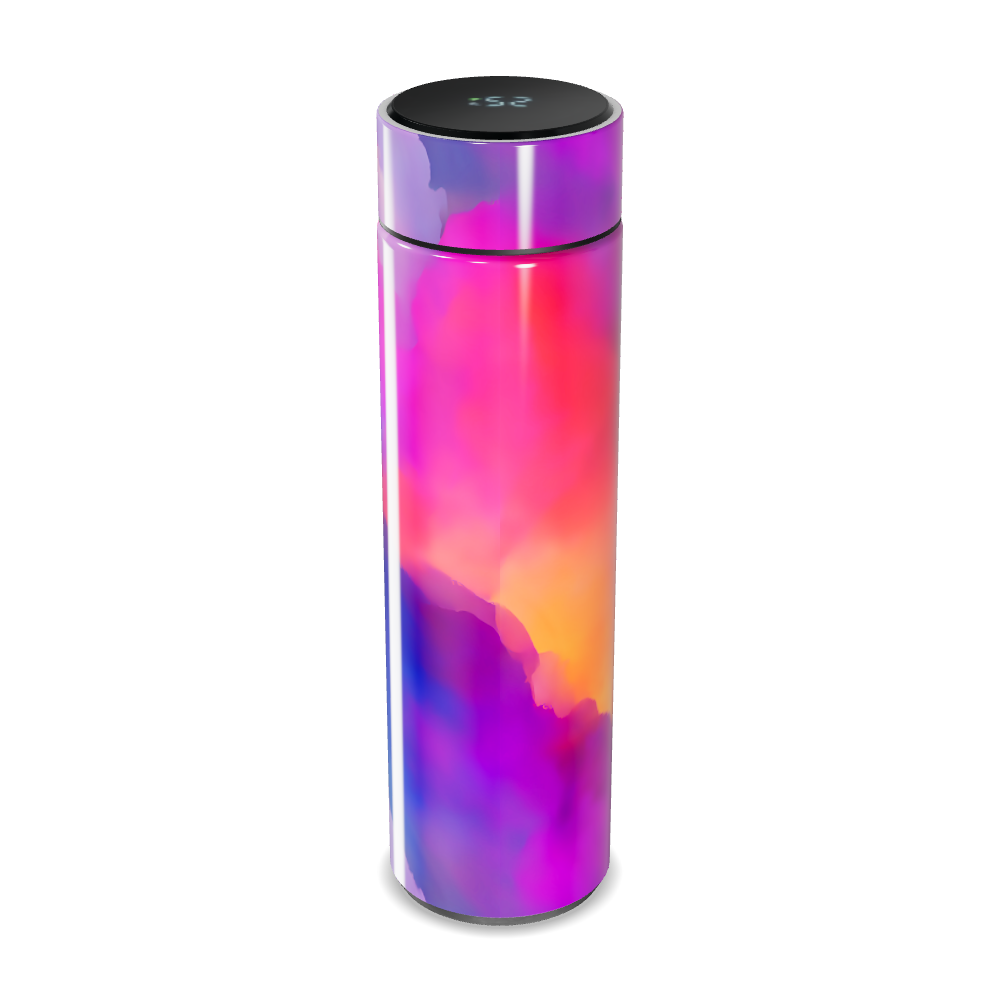 Garrafa Térmica Touch - Rosa com Display LED