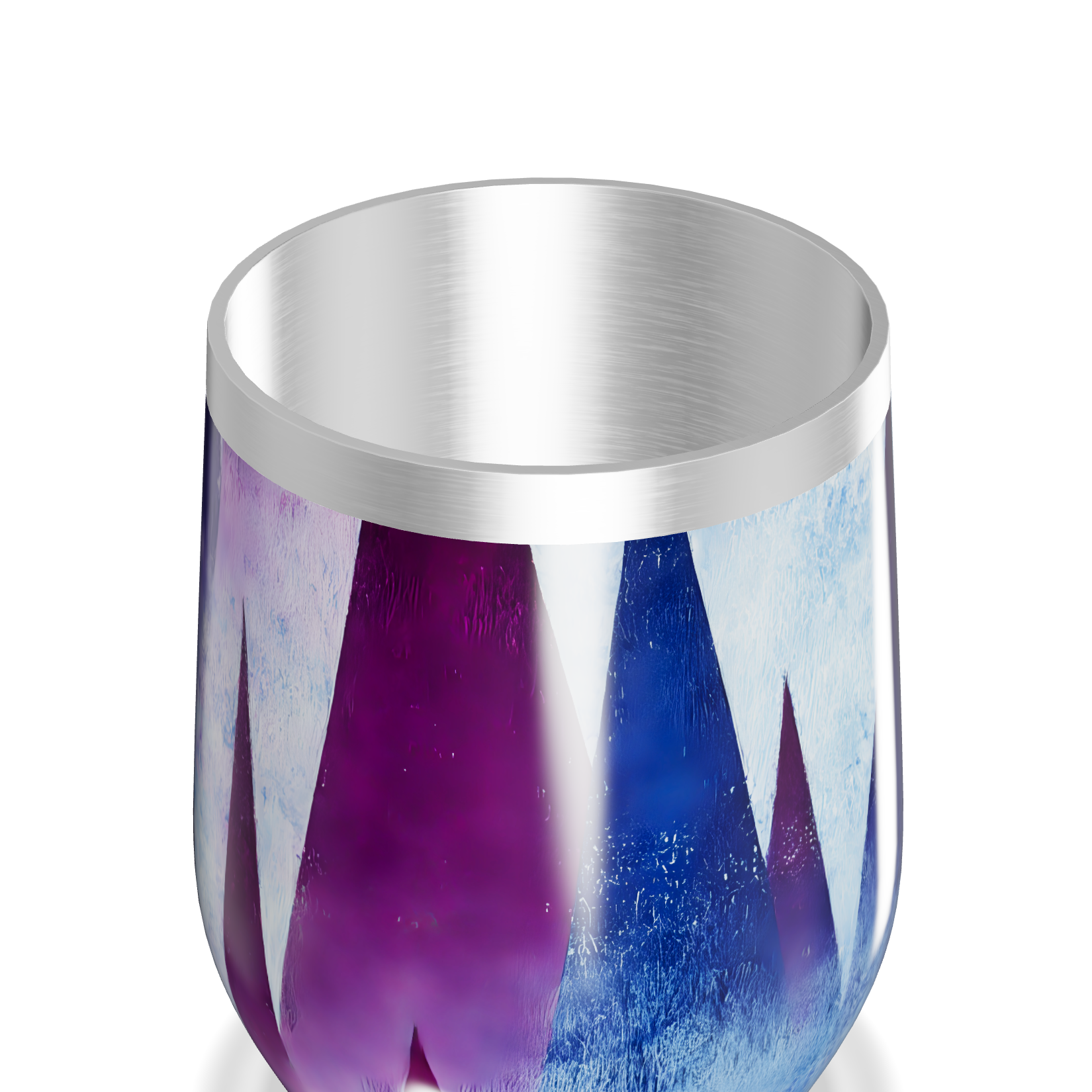 Copo Térmico Slim - Geométrico Azul Violeta