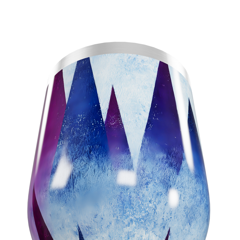 Copo Térmico Slim - Geométrico Azul Violeta