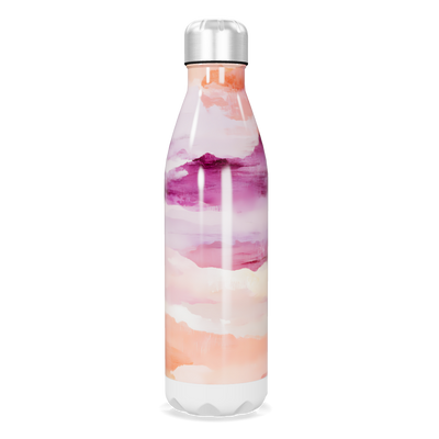 Garrafa Inox - Estampada Rosa e Laranja