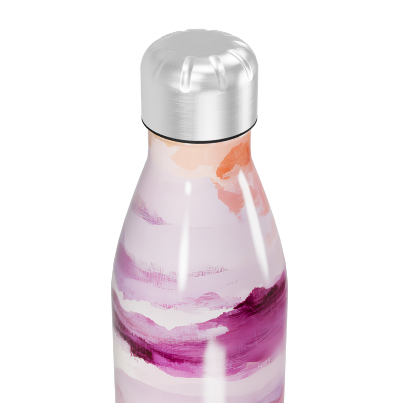 Garrafa Inox - Estampada Rosa e Laranja