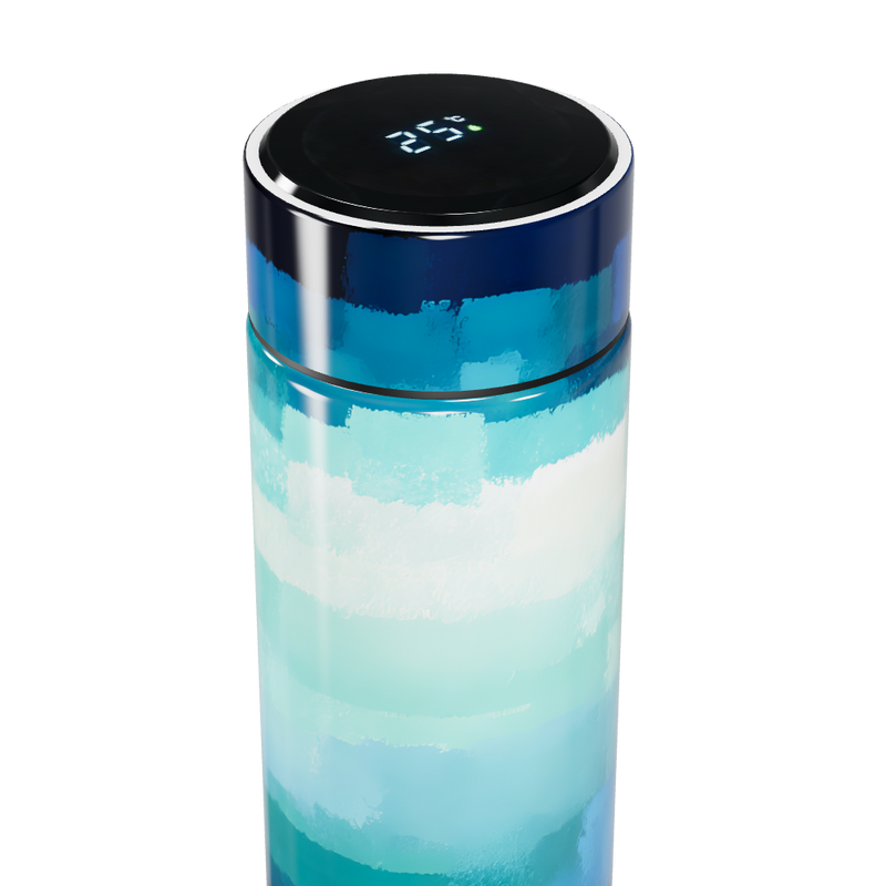 Garrafa Térmica Touch Azul Degradê