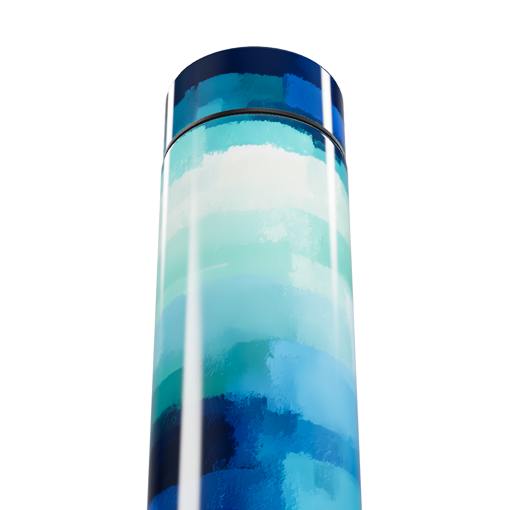 Garrafa Térmica Touch Azul Degradê