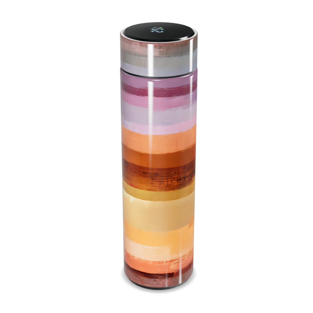 Garrafa Térmica Touch - Colorida com Listras