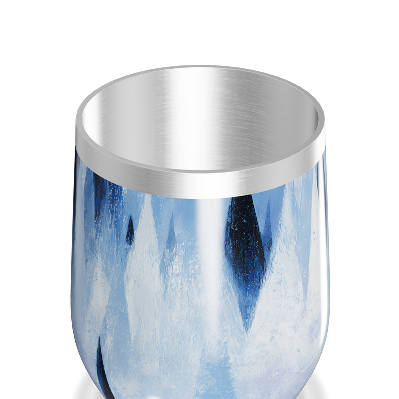 Copo Térmico Slim - Azul Geométrico Inox