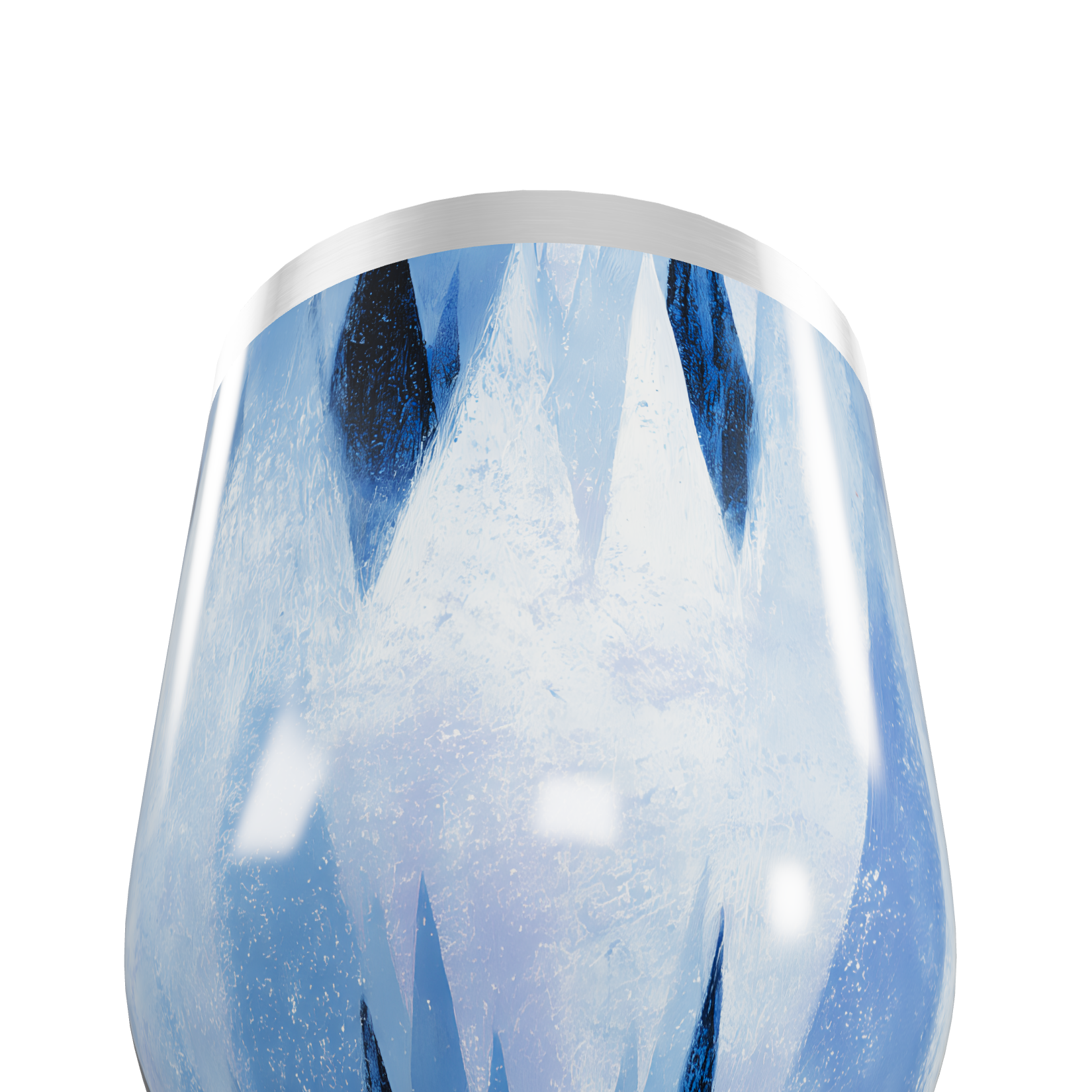 Copo Térmico Slim - Azul Geométrico Inox