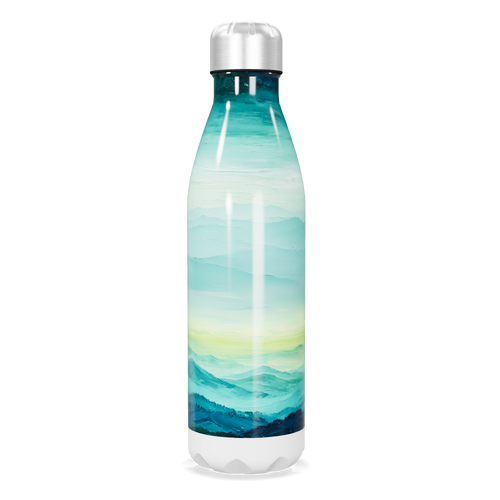 Garrafa Inox - Estampa Montanhas Azul