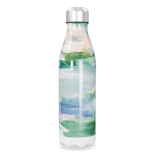 Garrafa Inox - Estampa Abstrata Colorida