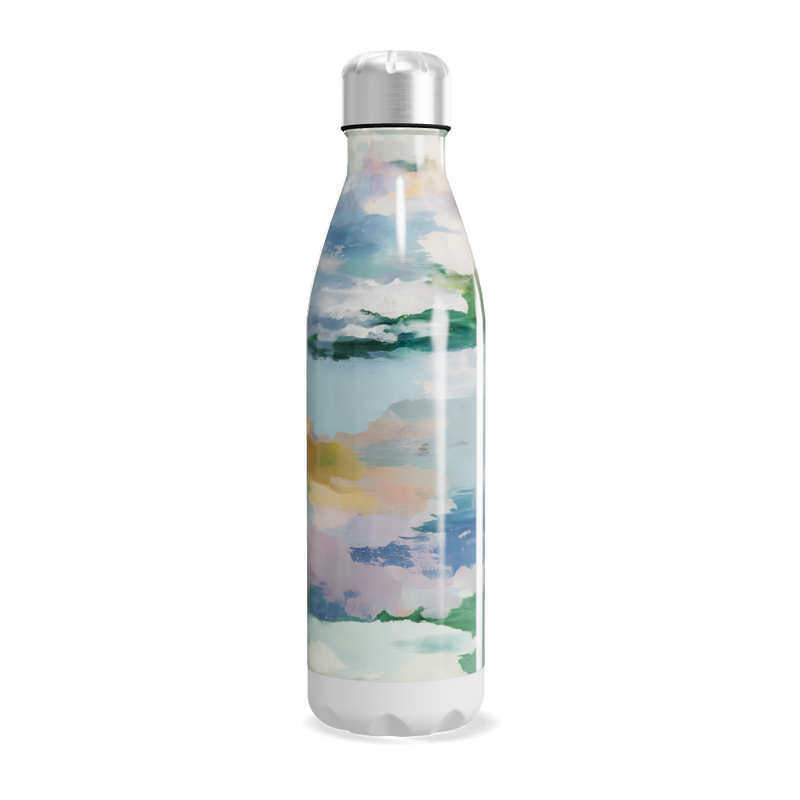 Garrafa Inox - Estampa Abstrata Colorida