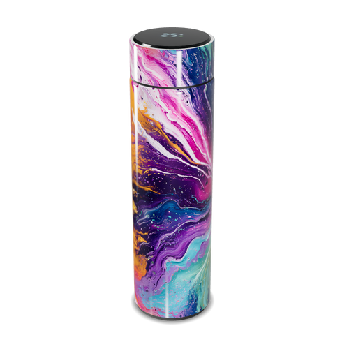 Garrafa Térmica Touch - Design Abstrato Colorido