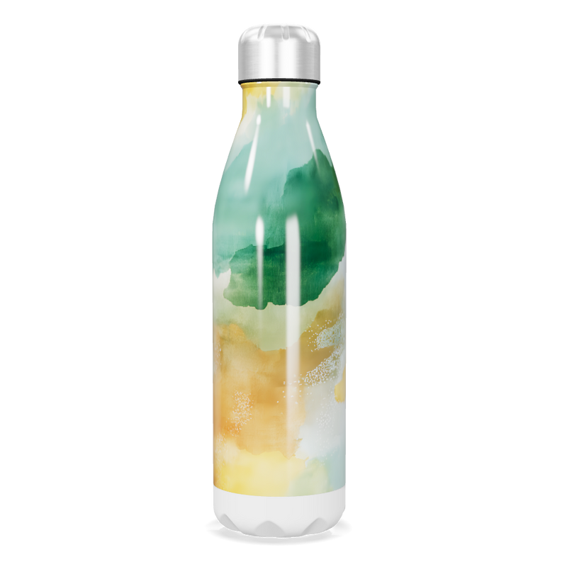 Garrafa Inox - Estampa Colorida Aquarela