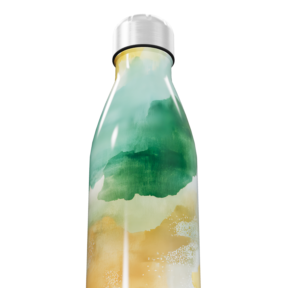 Garrafa Inox - Estampa Colorida Aquarela