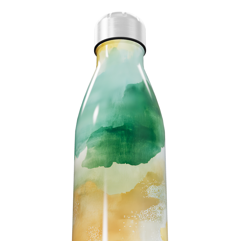 Garrafa Inox - Estampa Colorida Aquarela