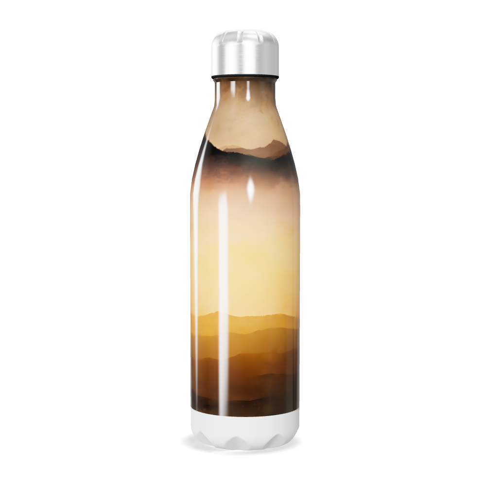 Garrafa Inox - Paisagem Amarela