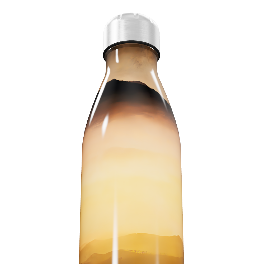 Garrafa Inox - Paisagem Amarela