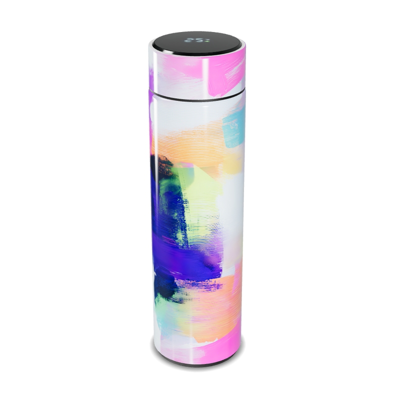 Garrafa Térmica Touch - Colorida com Estampa Abstrata