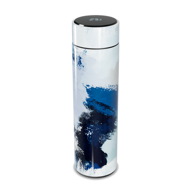 Garrafa Térmica Touch - Estampa Abstrata Azul