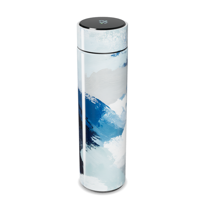 Garrafa Térmica Touch - Estampa Abstrata Azul