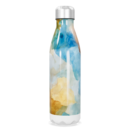 Garrafa Inox - Estampa Aquarela Colorida