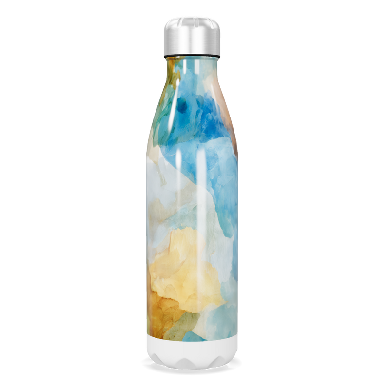 Garrafa Inox - Estampa Aquarela Colorida