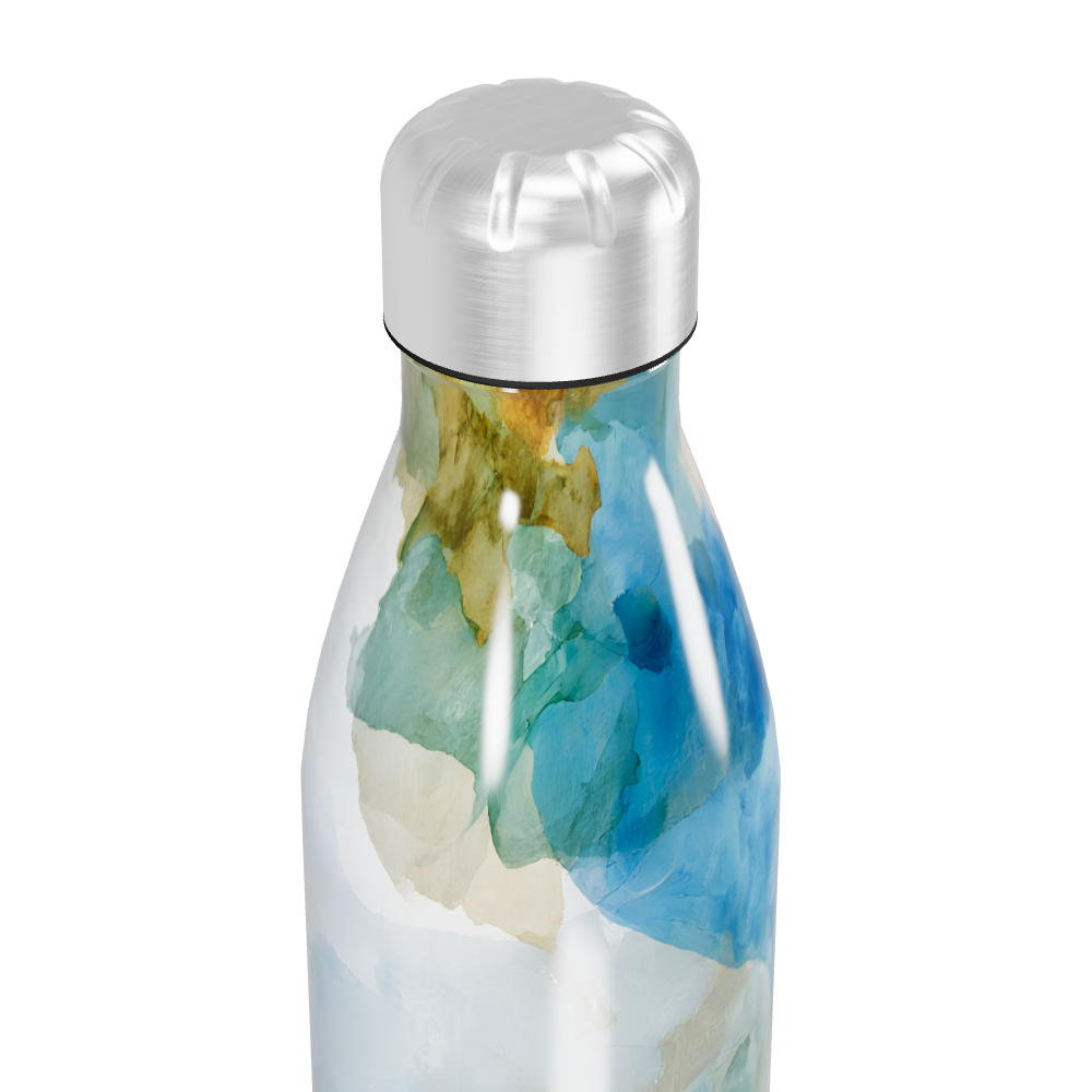 Garrafa Inox - Estampa Aquarela Colorida