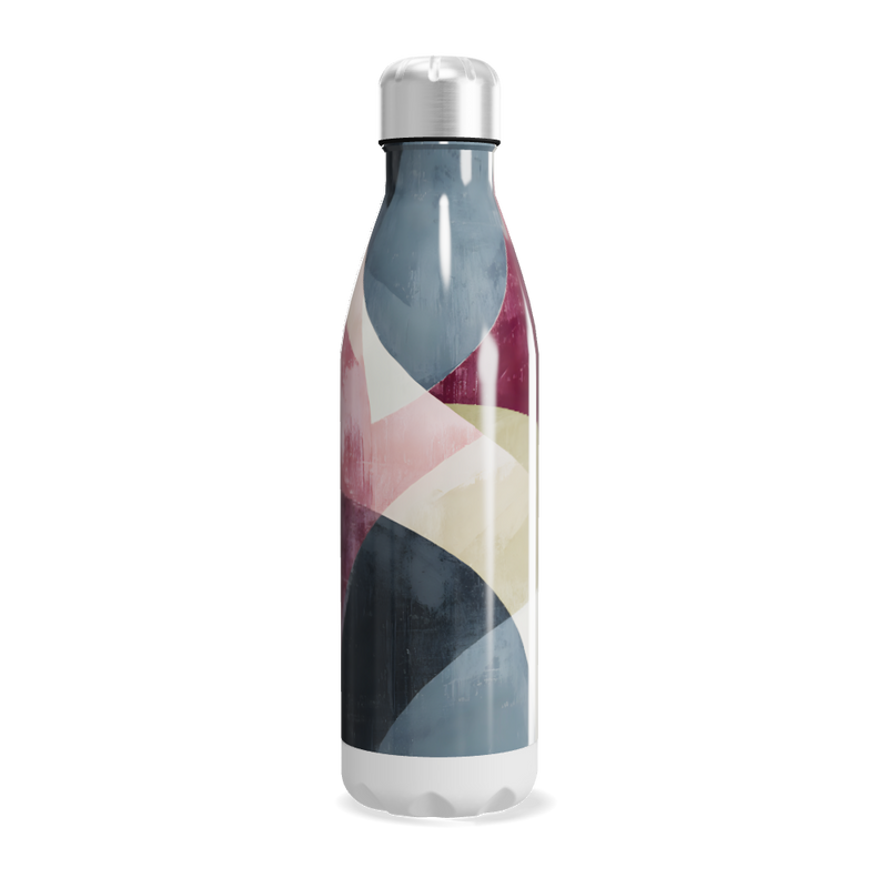 Garrafa Inox - Colorida com Estampa Abstrata