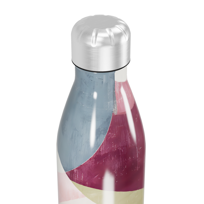 Garrafa Inox - Colorida com Estampa Abstrata