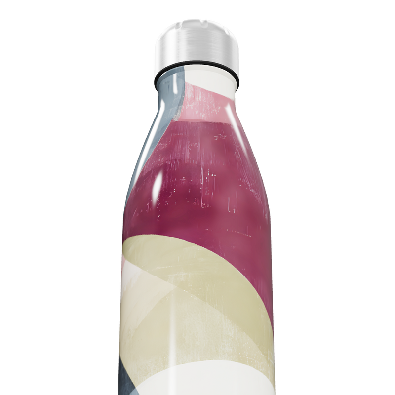 Garrafa Inox - Colorida com Estampa Abstrata