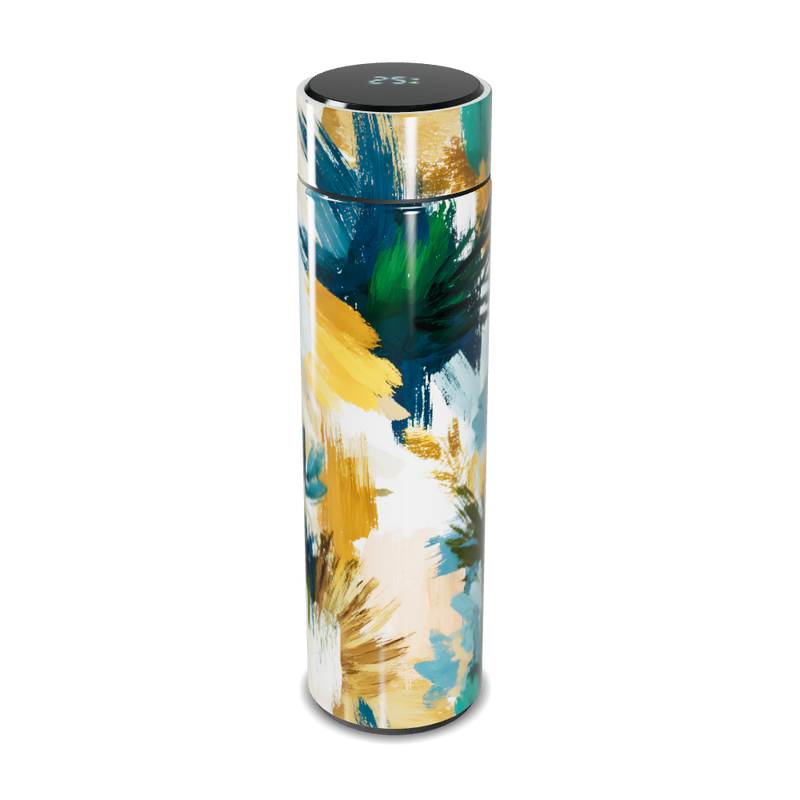 Garrafa Térmica Touch - Estampa Pinceladas Coloridas