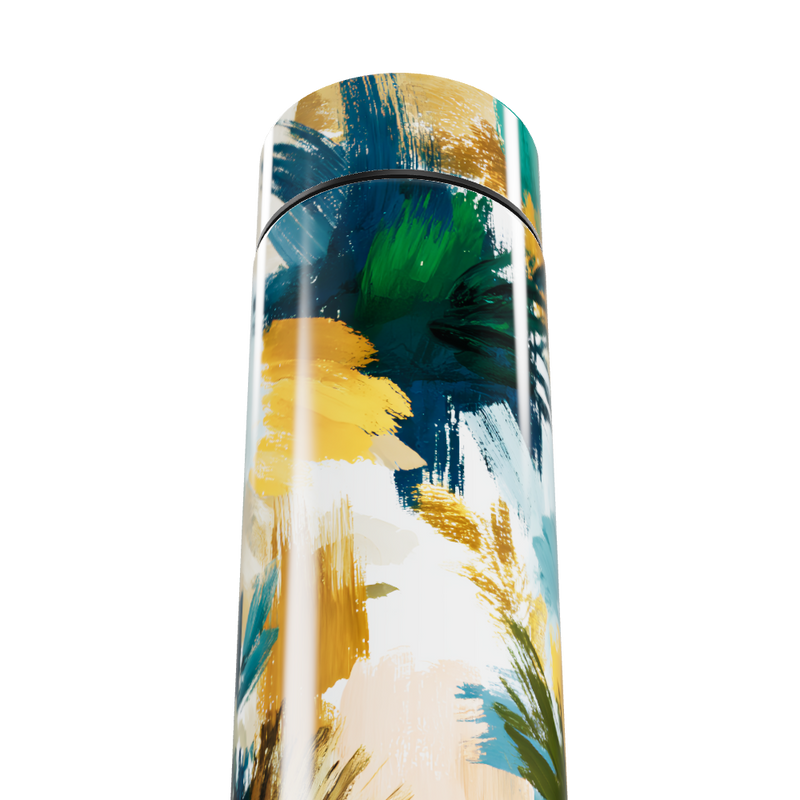 Garrafa Térmica Touch - Estampa Pinceladas Coloridas