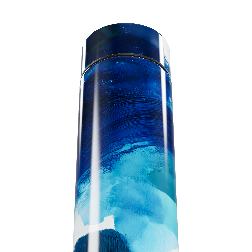 Garrafa Térmica Touch - Azul Arte Vidro