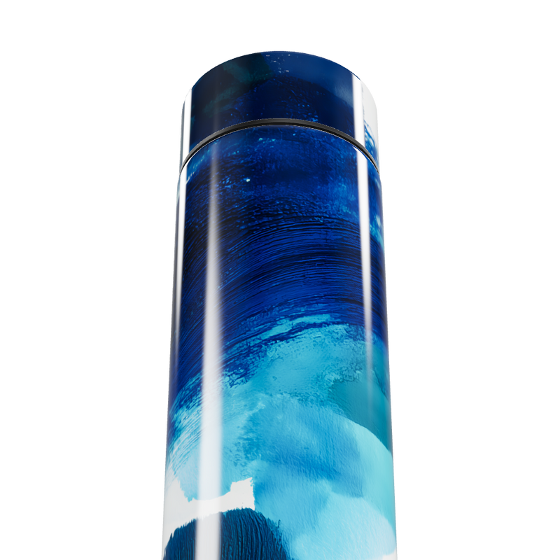 Garrafa Térmica Touch - Azul Arte Vidro