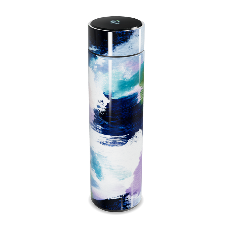 Garrafa Térmica Touch - Pintura Abstrata Colorida
