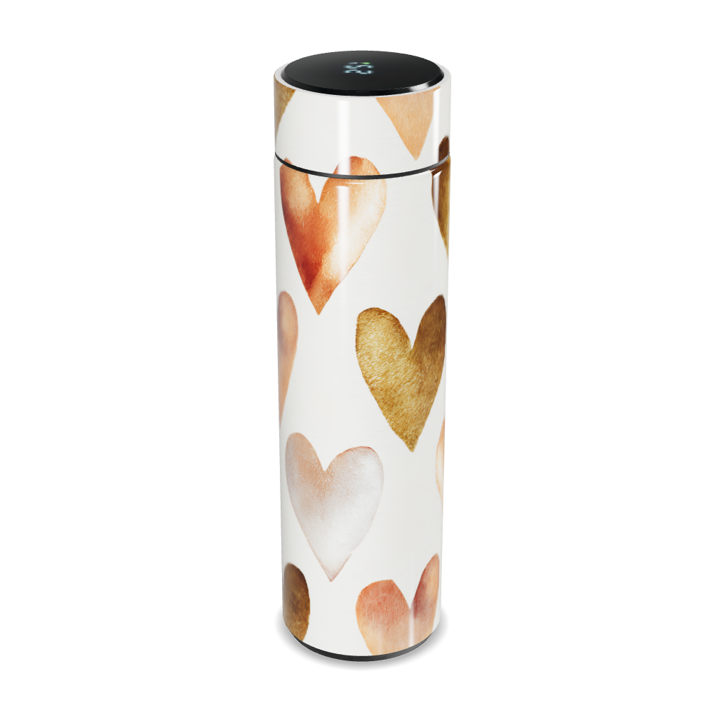 Garrafa Térmica Touch - Coração Branco