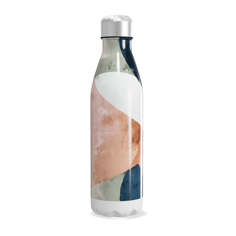 Garrafa Inox - Design Abstrato Colorido