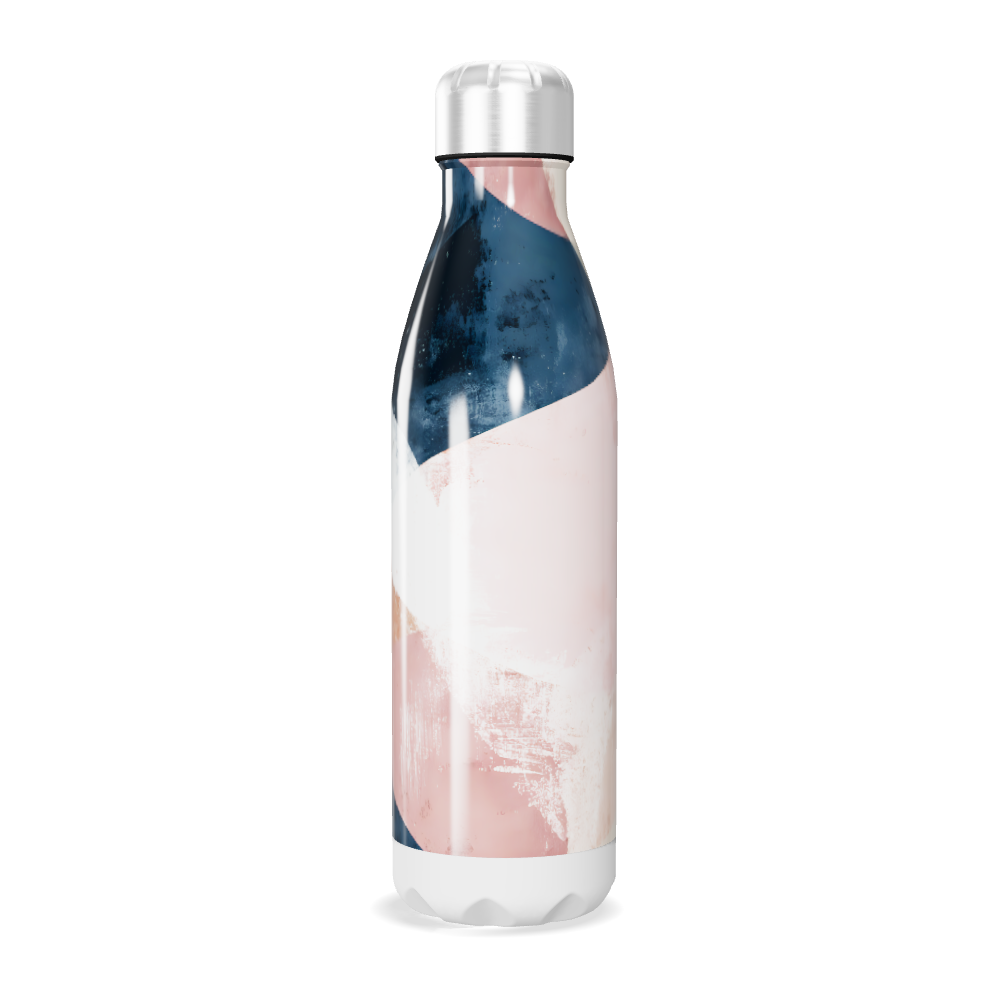 Garrafa Inox - Design Abstrato Colorido