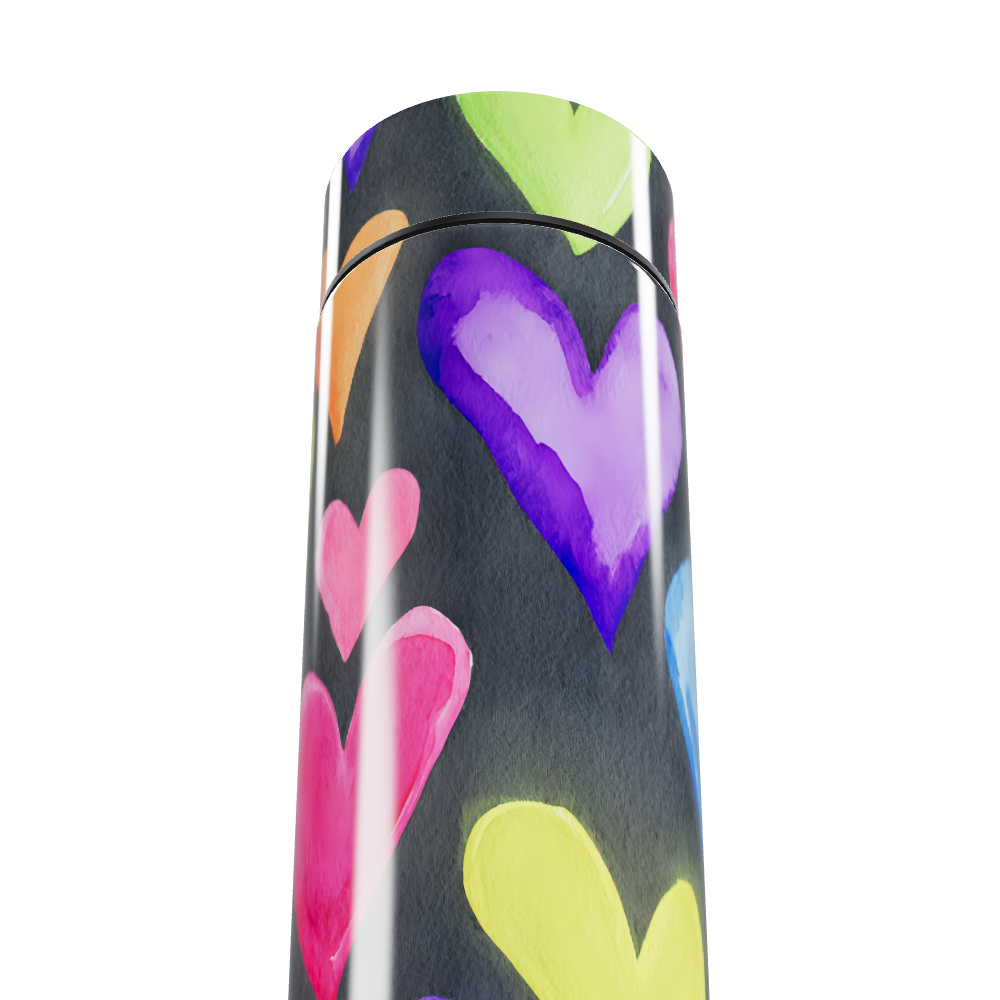 Garrafa Térmica Touch Corações Coloridos