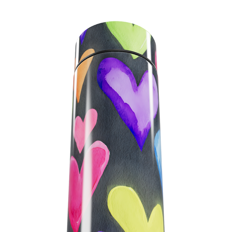 Garrafa Térmica Touch Corações Coloridos