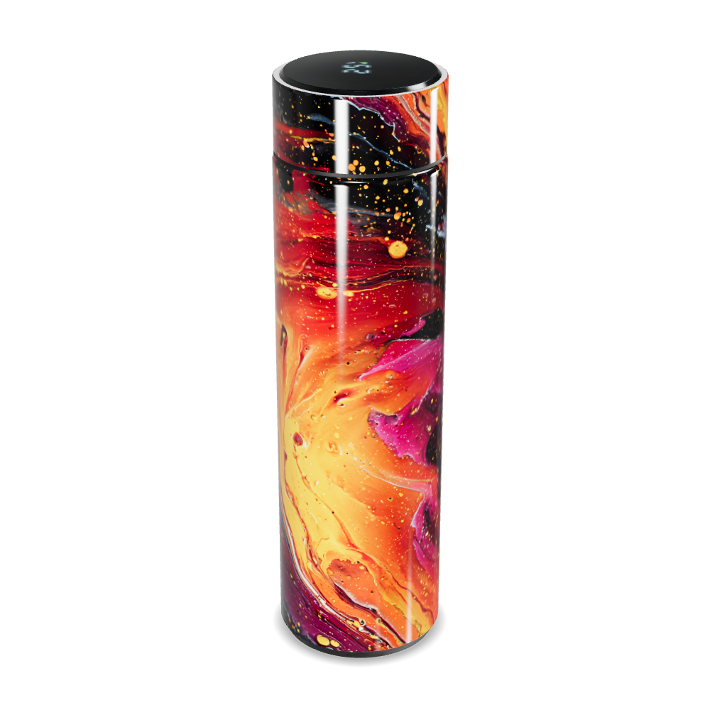 Garrafa Térmica Touch - Estampa Abstrata Colorida