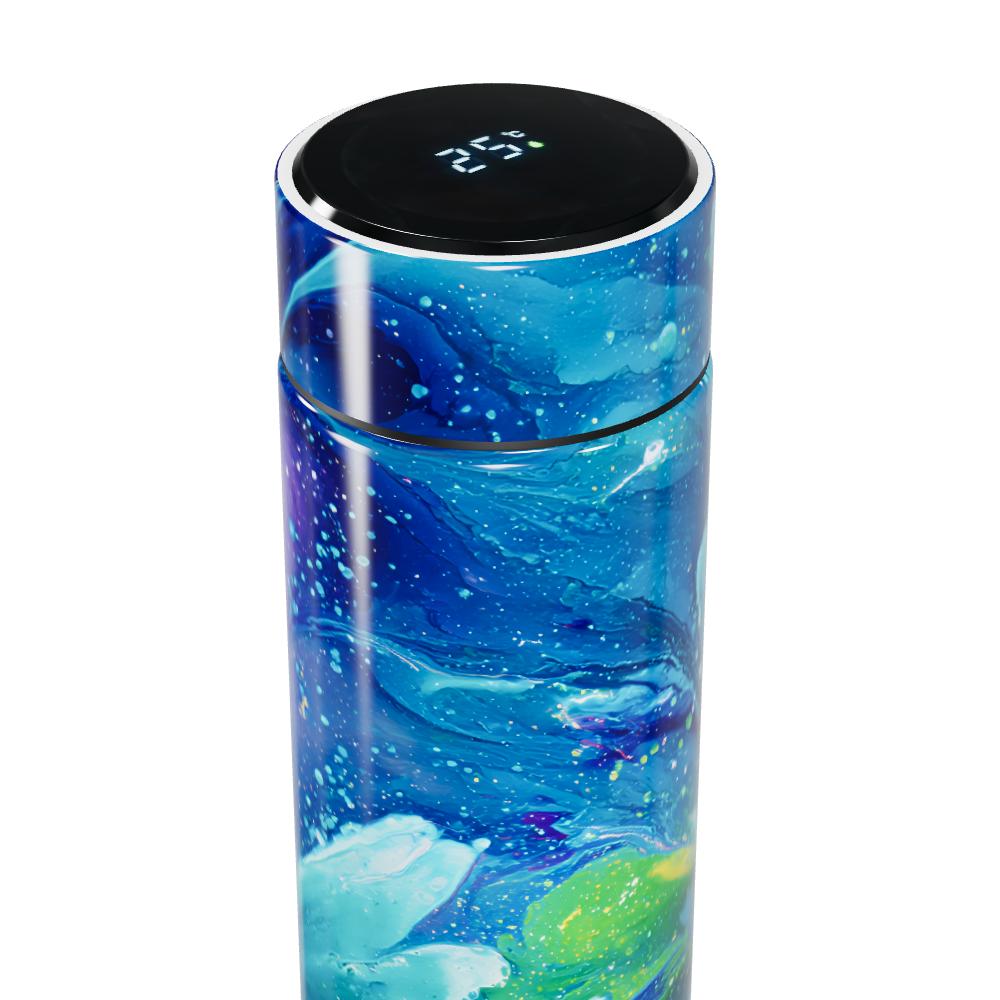 Garrafa Térmica Touch - Azul Estampada Digital