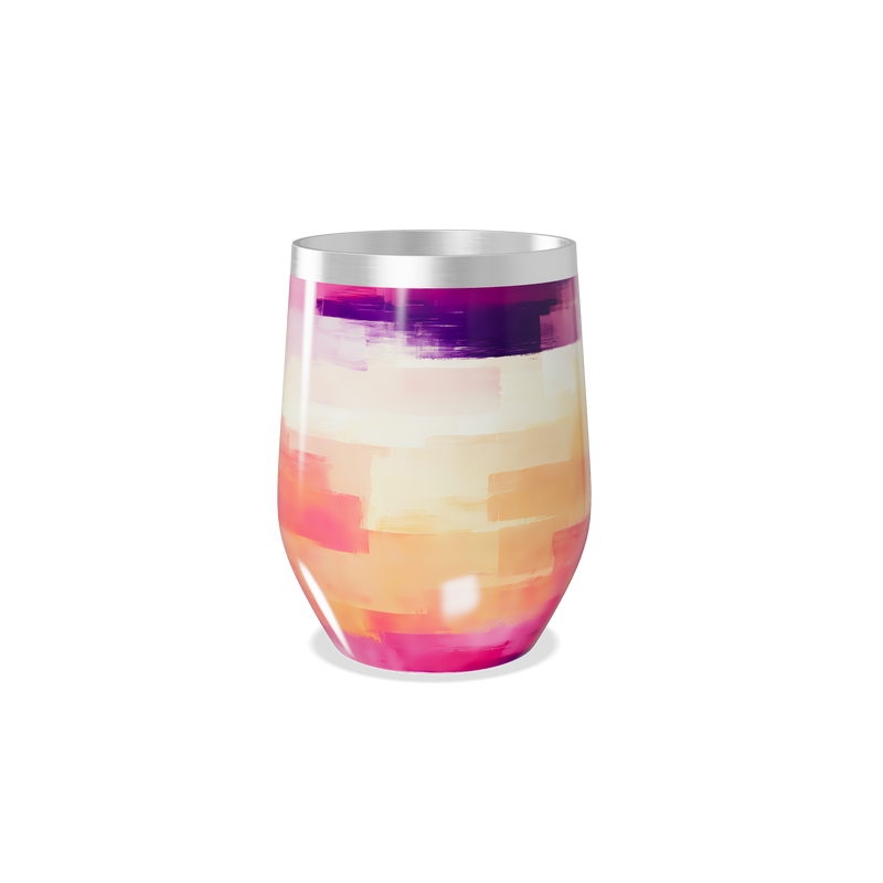 Copo Térmico Slim - Estampa Colorida Aço Inox