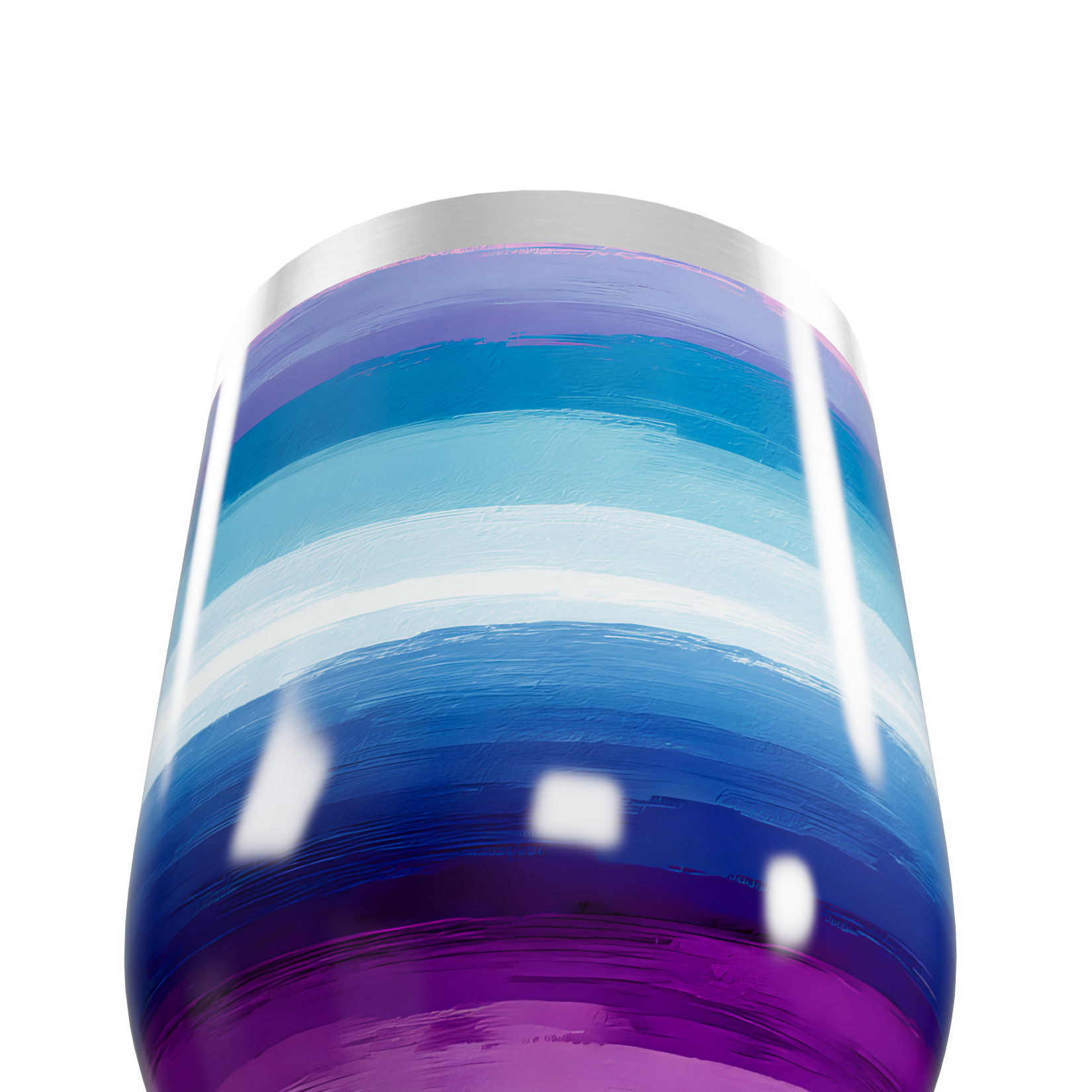 Copo Térmico Slim - Listras Azul e Roxo